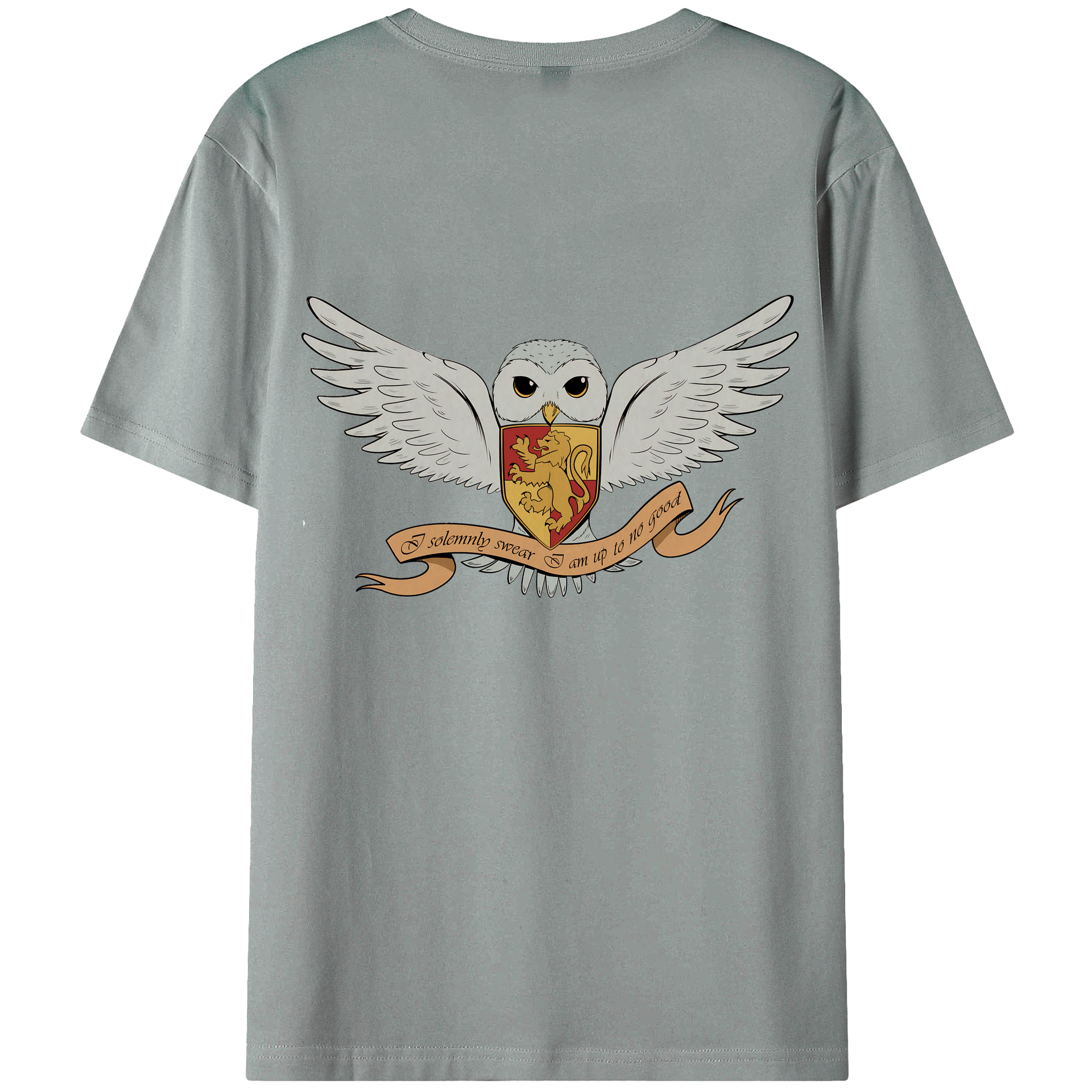 （画像用） Harry Potter ハリー・ポッターシリーズ 綿100％ メンズ半袖Tシャツ（バックプリント） 通気性